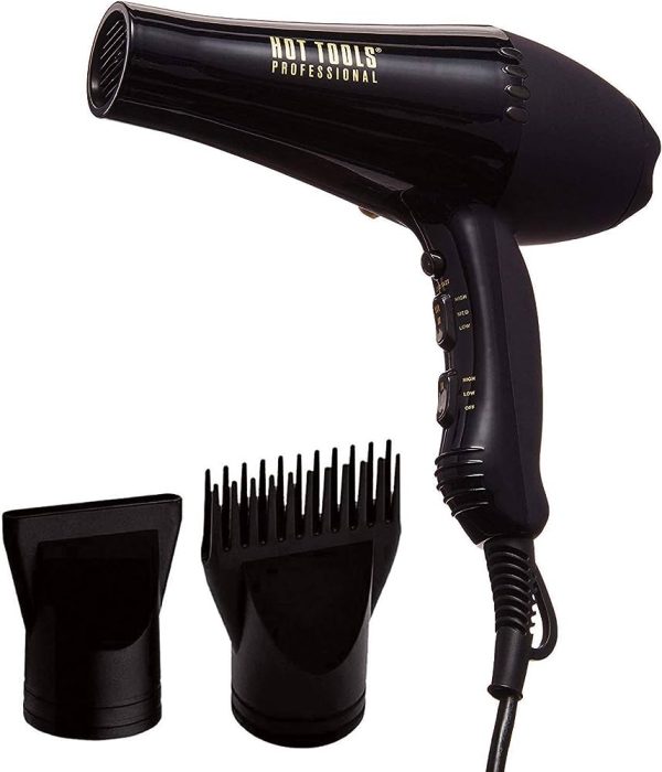 HOT TOOLS Professional Black Gold Ionic AC Motor Dryer