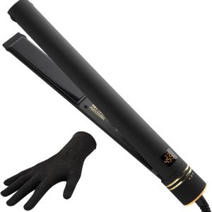 HOT TOOLS Professional Black Gold Micro-Shine Flat Iron