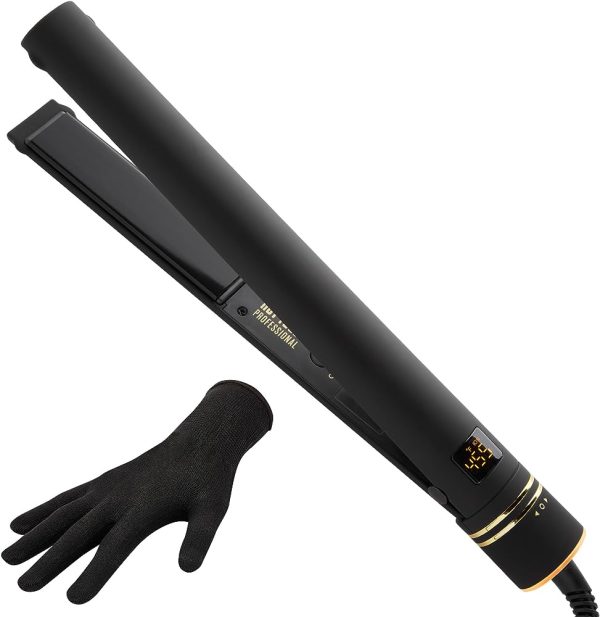 HOT TOOLS Professional Black Gold Micro-Shine Flat Iron