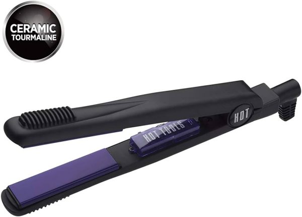 HOT TOOLS Professional Ceramic + Tourmaline Lightweight Flat Iron