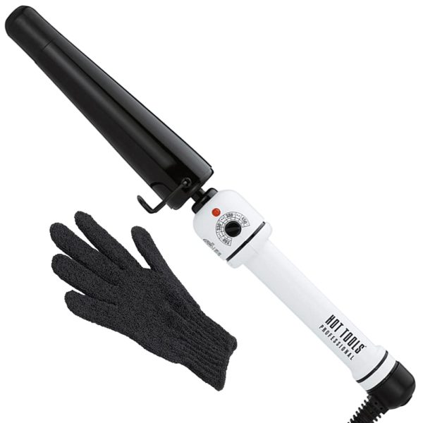 HOT TOOLS Professional Nano Ceramic Tapered Curling Iron for Shiny Curls