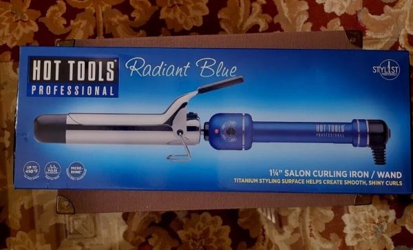 HOT TOOLS Professional Radiant Blue Titanium Curling Iron/Wand