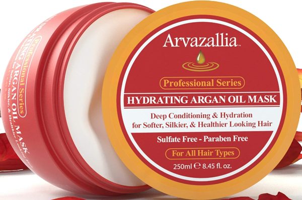Hydrating Argan Oil Hair Mask and Deep Conditioner By Arvazallia
