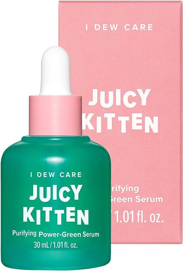I DEW CARE Juicy Kitten | Purifying Power-Green Serum | Korean Skin Care