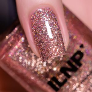 ILNP Juliette Holographic Nail Polish, Rose Gold