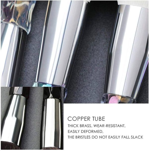 iMapo Makeup Brushes Set - 10 Pcs Premium Synthetic Cosmetic Brushes