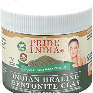 Indian Healing Bentonite Clay Mask - Detoxifying Facial Mask Acne Scar Removal