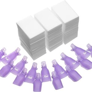 Effortless Nail Removal with Nail Polish Remover Clips & Lint‑Free Pads Kit