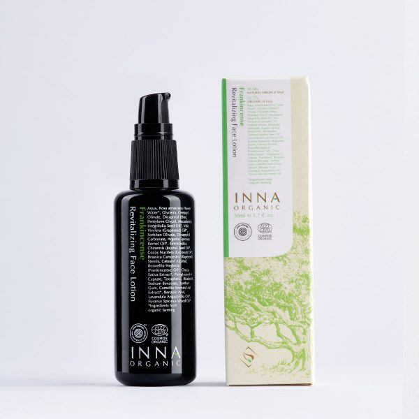 Inna Organic Frankincense Face Lotion for Sensitive Skin, Children and Adults