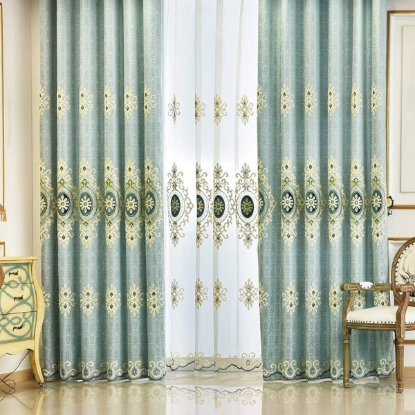 Jacquard Blackout Window Elegance Curtains/Drapes