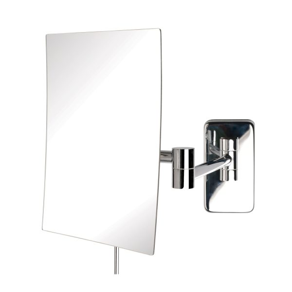 Jerdon 6.5-Inch by 8.75-Inch Wall Mount Rectangular Makeup Mirror