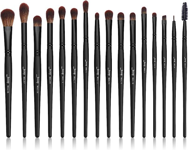 Jessup Eye Brushes Set, Vegan Makeup Brushes with Concealer Powder Eyeshadow