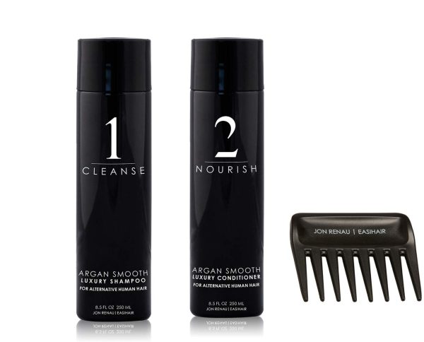 Jon Renau | EasiHair Argan Smooth Shampoo & Conditioner Set