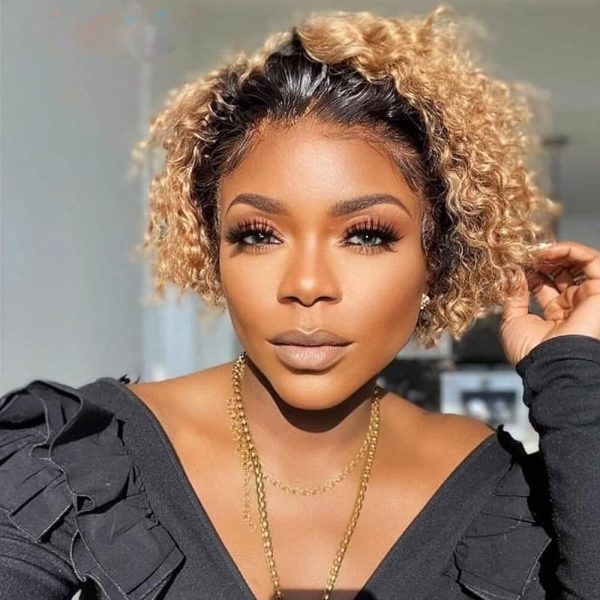 JulyQueen Brazilian Human Virgin Hair Honey Blonde Color Body Wave