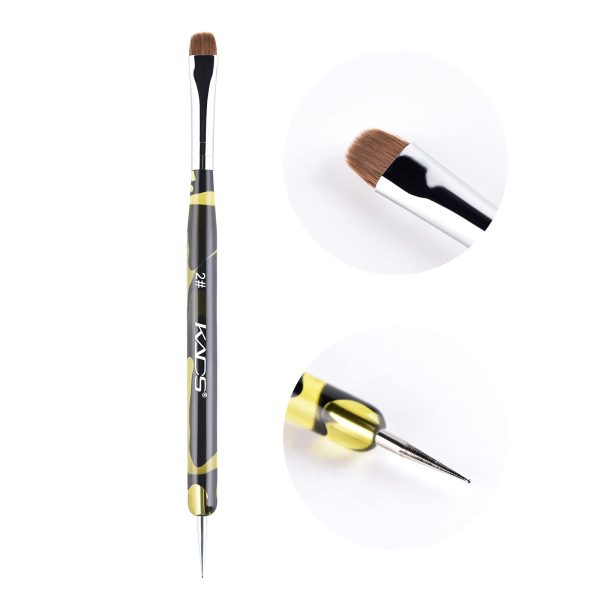 KADS Kolinsky Sable Brush 2 Way Acrylic Professional French Manicure