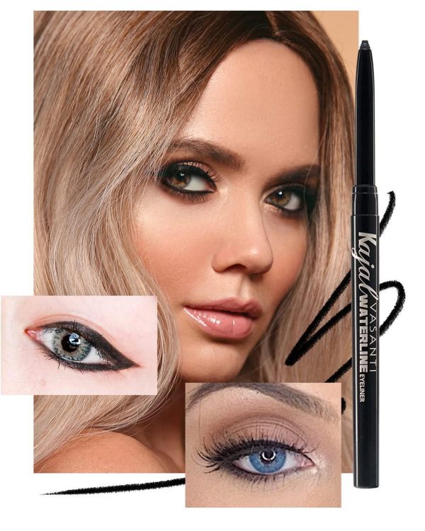 Achieve Intense Definition with VASANTI Kajal Waterline Eyeliner – Long-Lasting & Safe