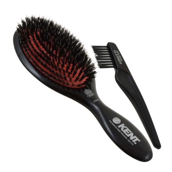 Kent 7" Oval Cushion Hair Brush All Natural Bristle and Nylon for Men/Women