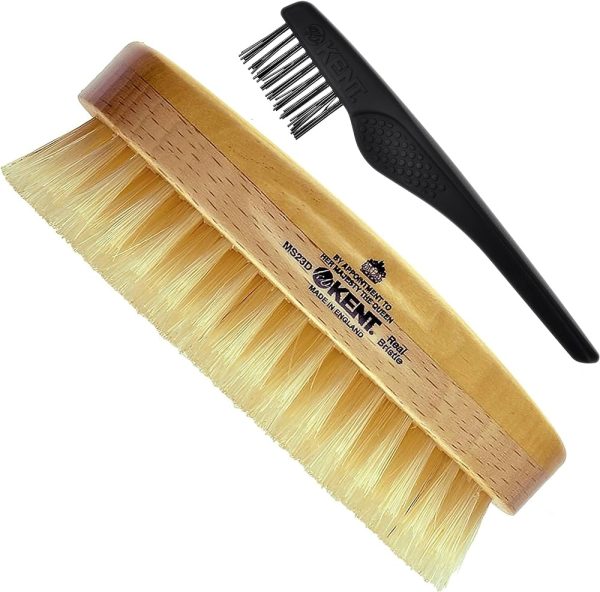 Kent Finest Men's Military Style Dual Timber Hair Brush