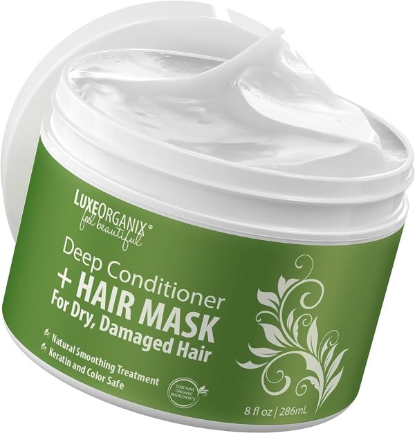 Keratin and Coconut Oil Deep Repair Hair Mask: Intensive Conditioning Treatment