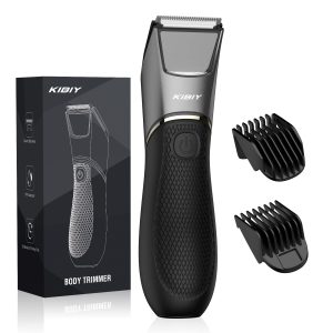 Kibiy Electric Groin Hair Trimmer for Men – Waterproof Body Trimmer with LED Light & Ceramic Blades