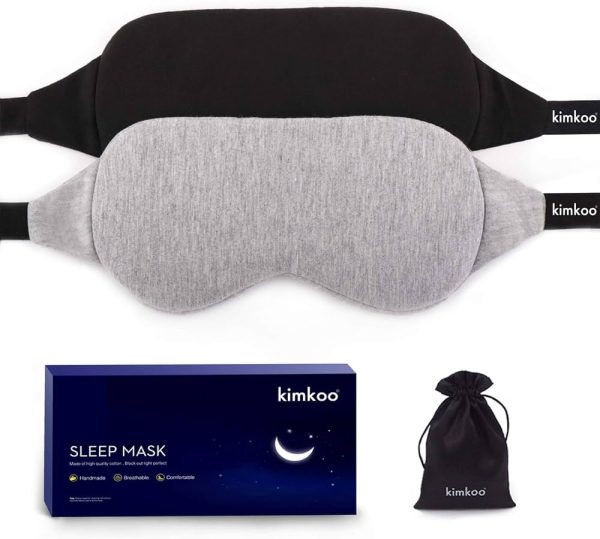 Kimkoo Cotton Sleep Mask-Sleeping Mask Blocking Out Light Perfectly