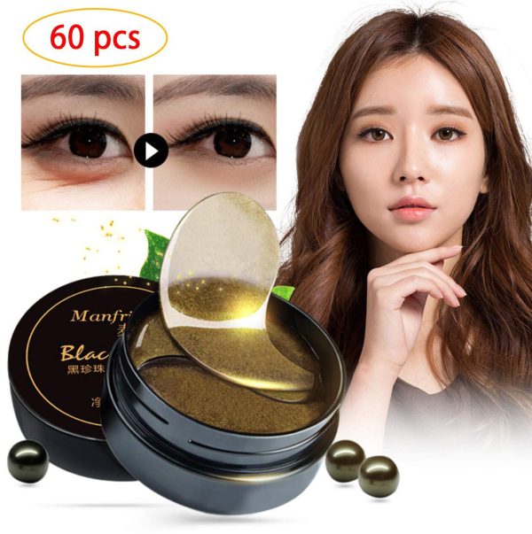 Korean 60 psc Black Gold Pearl Collagen Eye Patch | Anti Wrinkle Eye Mask