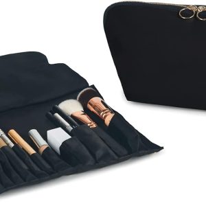KUSSHI Full Set of Washable Travel Makeup and Cosmetic Bag