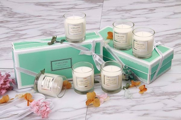 LA BELLEFÉE Scented Candle Soy Wax Travel Tin Aromatherapy Candles