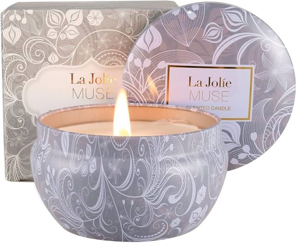 LA JOLIE MUSE Scented Candles Blue Lotus Aromatherapy Candle Soy Wax