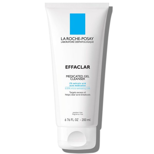 La Roche-Posay Effaclar Medicated Gel Acne Face Wash, Facial Cleanser