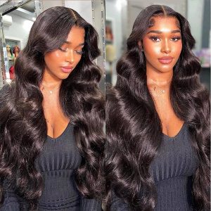 Lace Front Human Hair Wigs for Black Women Glueless Body Wave Wig