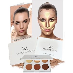 Lagure Minerals Powder Contour Kit - Premium Bronzer and Contour Palette