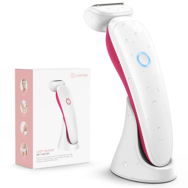Laintene Painless Wet & Dry Ladies Shaver with LED Light
