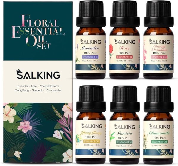 LamFun Essential Oils Set, Floral Essential Oils Gift Kit for Diffuser