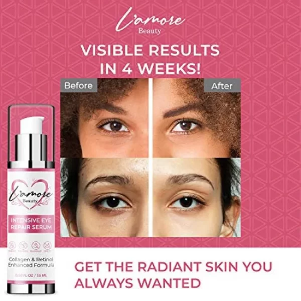 L’amore Beauty Anti-Aging Serum for Women (15 mL) Under Eye Treatment