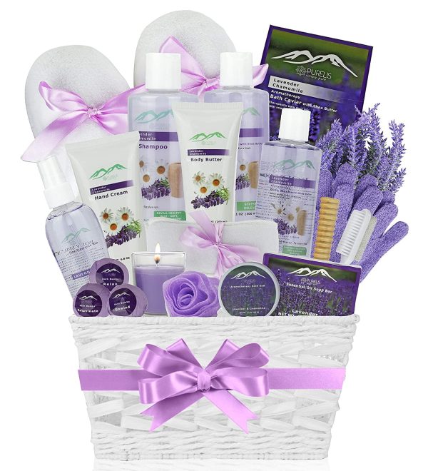 Large Bath Body Gift Basket - Ultimate Spa Basket Spa Gift Set