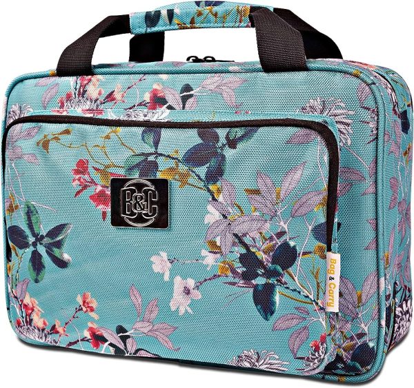 Large Travel Cosmetic Bag For Women - Hanging Travel Toiletry And Makeup Bag