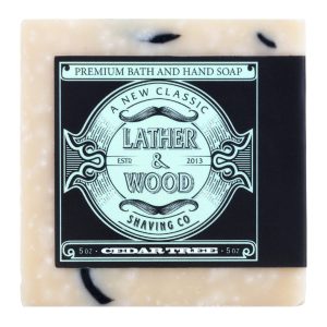 Lather and Wood Shaving Soap - Woodsy Scent