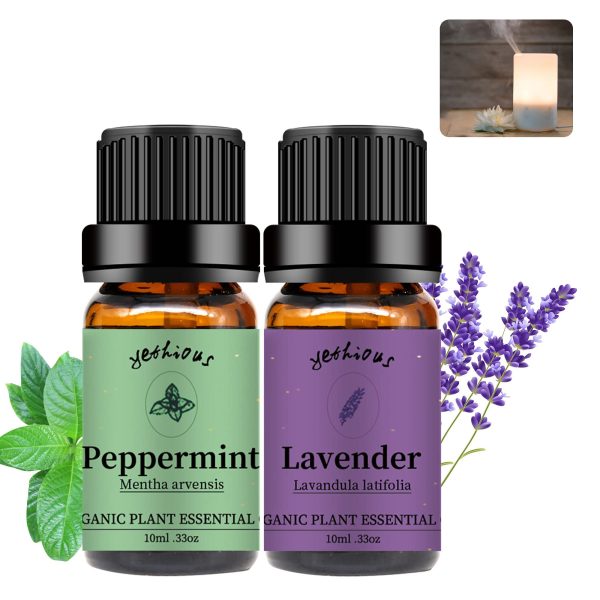 Lavender and Peppermint Essential Oil Set