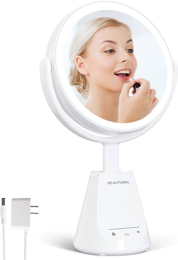 LED Lighted Makeup Mirror, 10X Magnifying Makeup Mirror with Lights