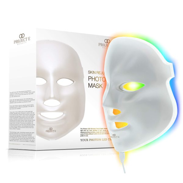 LED Photon Therapy Mask: 7 Color Light Treatment for Radiant Skin - Face Beauty Skin Care Phototherapy Mask with Neck