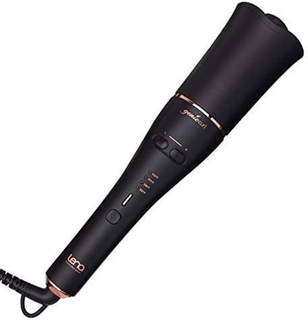 LENA Geniecurl Auto Hair Curling Wand with Ceramic Ionic Barrel and Smart