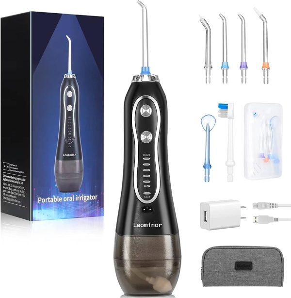 Leominor Cordless Water Flosser Professional Oral Irrigator