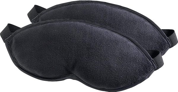 Lewis N. Clark Men's Travel Comfort Eye Mask with Adjustable Straps