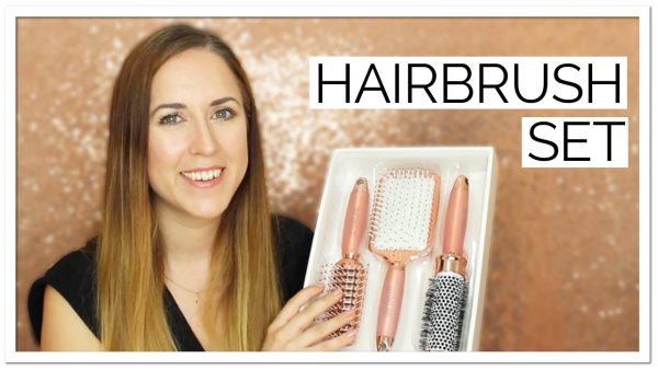 Lily England Rose Gold Hair Brush Set - Luxury Professional Hairbrush Gift Set