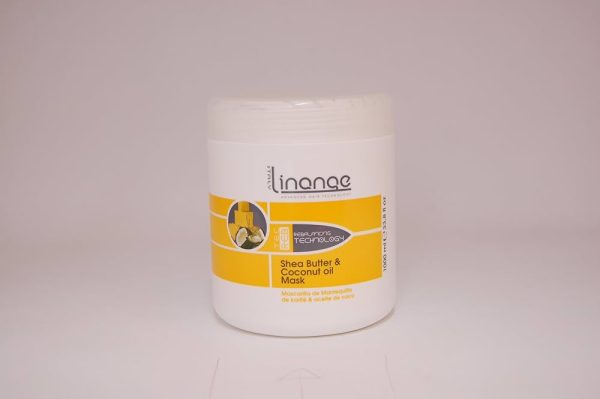Linange Shea Butter and Coconut Oil Mask 1000ml; Softening, Strengthening