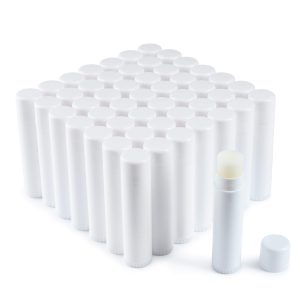 Lip Balm Bulk, Filled / 100 Unlabeled, Vanilla Flavor Chapstick