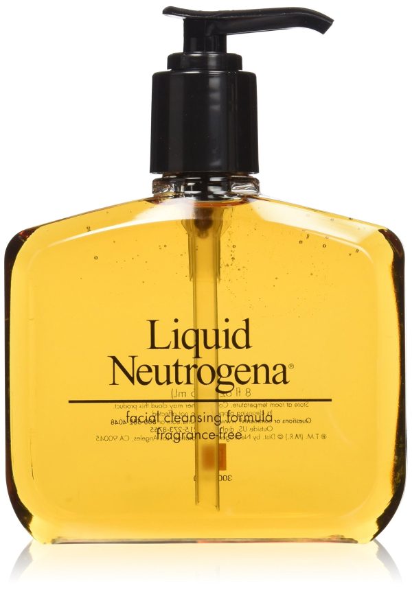 Liquid Neutrogena Fragrance-Free Facial Cleanser with Glycerin, Hypoallergenic