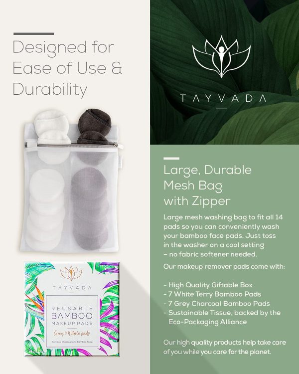 Living Centered Wellness Organic Bamboo + Charcoal Microfiber Face Cloth