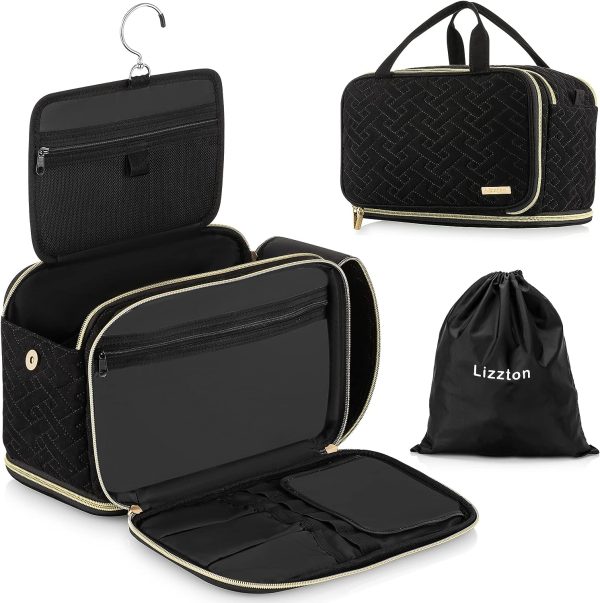 Lizzton Toiletry Bag for Men Travel Large Dopp Kit Water-resistant Women Shaving